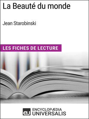 cover image of La Beauté du monde de Jean Starobinski